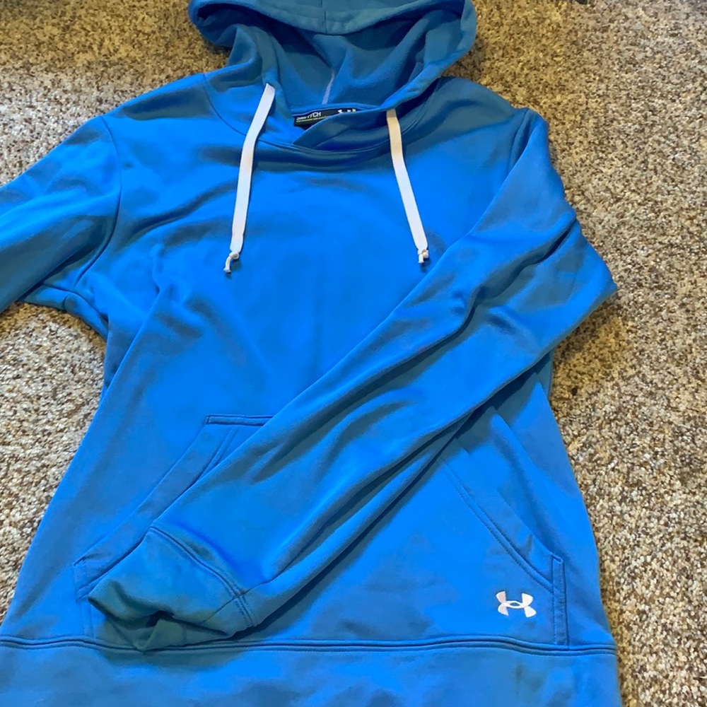 blue under armour hoodie size small
